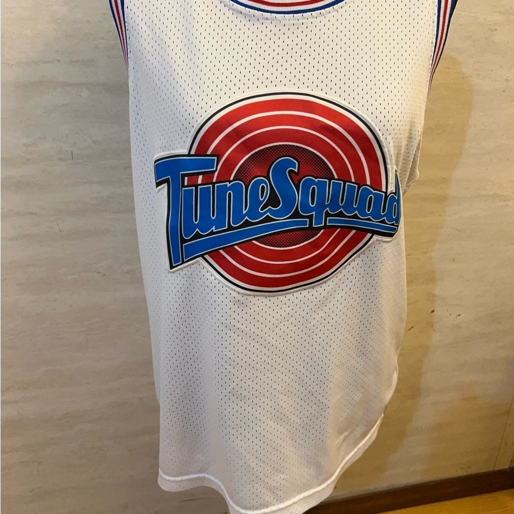 White Tune Squad Basketball Jersey From The Movie Space Jam